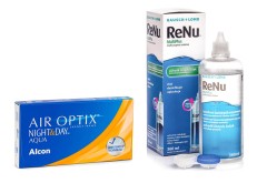 Air Optix Night & Day Aqua (6 Linsen) + ReNu MultiPlus 360 ml mit Behälter