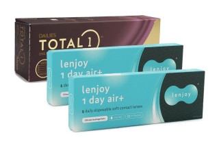 DAILIES Total 1 (30 Linsen) + Lenjoy 1 Day Air+ 10 Linsen kostenlos